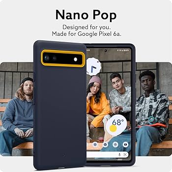 Caseology Nano Pop Silicone Case Compatible with Google Pixel 6a Case 5G  (2022) - Blueberry Navy